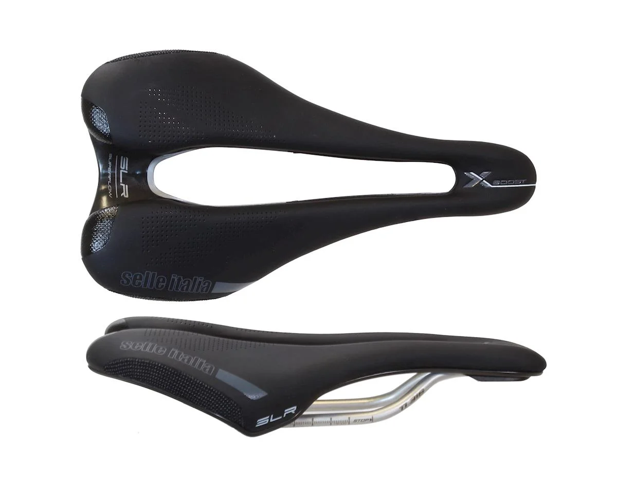 Selle Italia SLR Boost X-Cross TI 316 SuperFlow Saddle (Black) (Titanium Rails) (S3) (130mm)